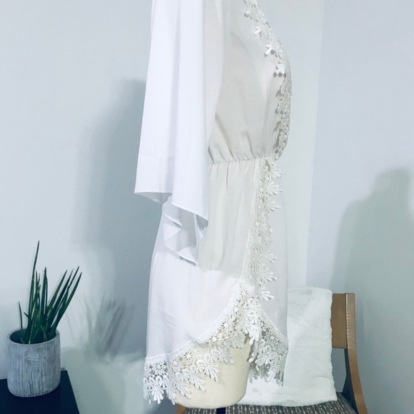 🤍 WHITE BOHO CHIC ROMPER SHORTS 🤍 - Picture 3 of 13